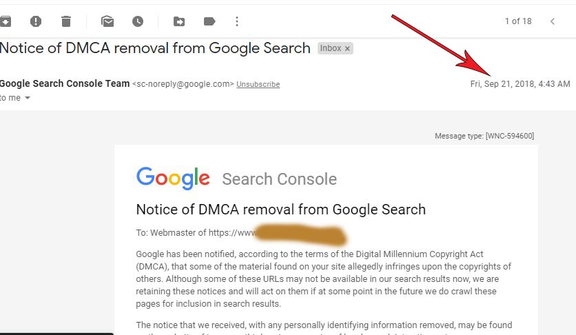DMCA notice