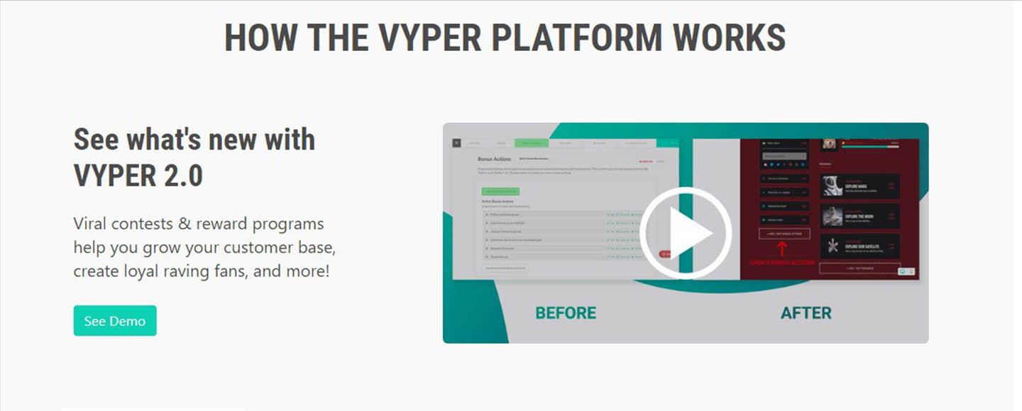 Vyper.io 2.0 Review: Generate Online Leads Fast Using Contests & Rewards